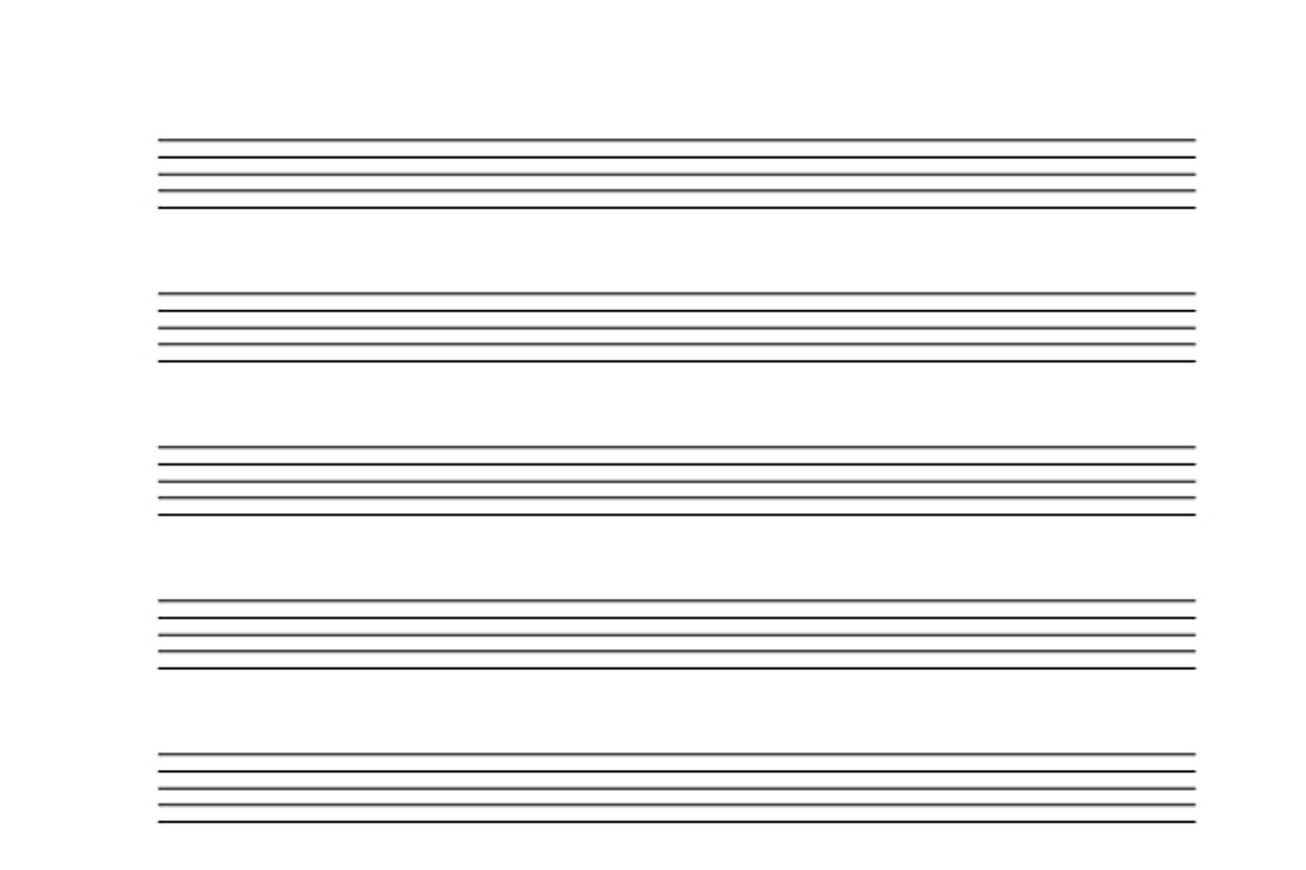 Music note stave a4 sheet, an Object Graphic by BestPics