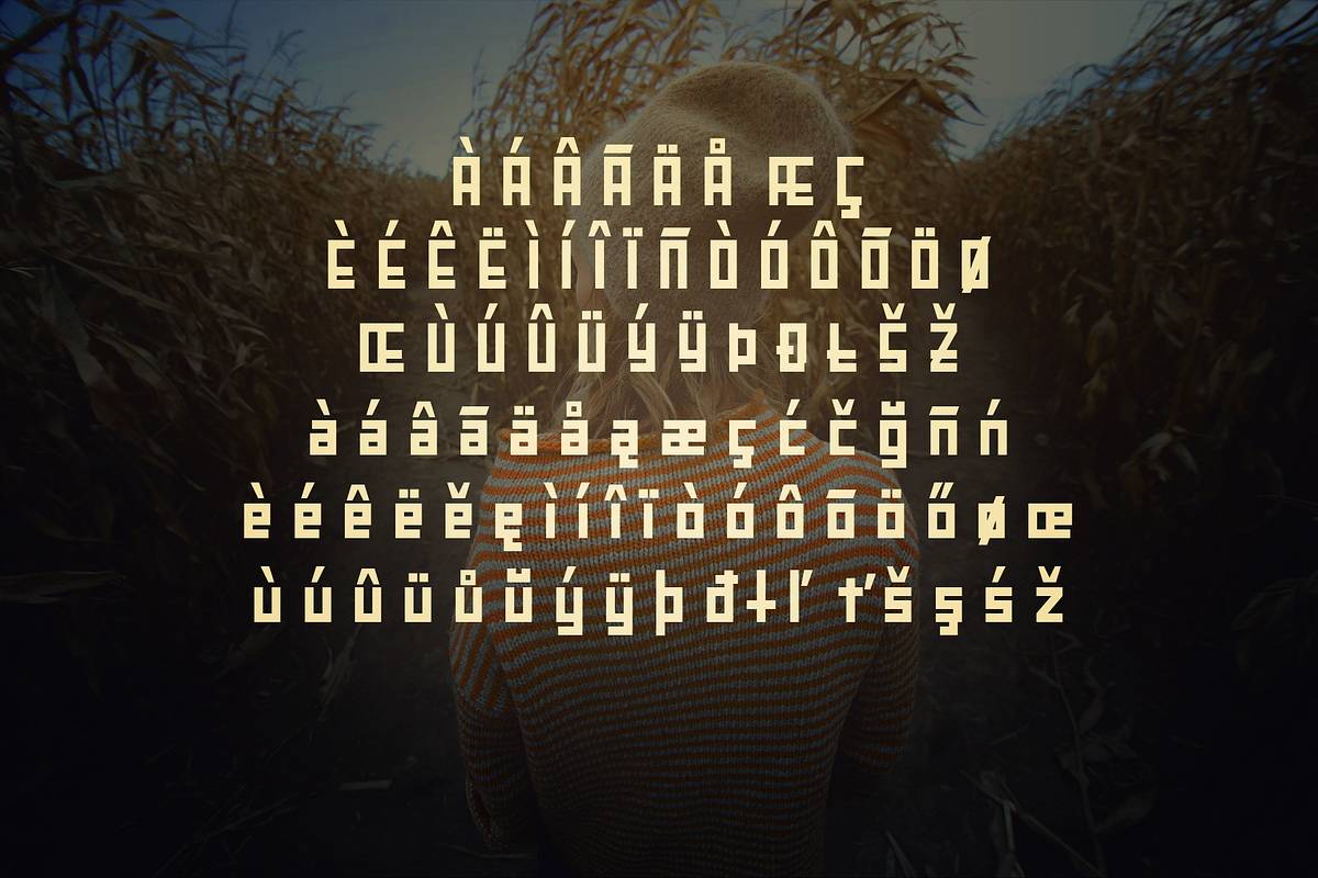 Maze The Techno Square Font, a Font by AndriyFM (Photo 6 of 9)