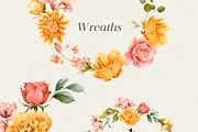 Watercolor Yellow Peach Flowers, a Decorative Illustration by Damian Roh (Thumbnail 9 of 16)