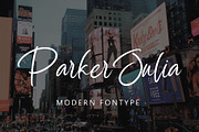 Parker Julia, a Handwritten Font by HaKi Studio (Thumbnail 1 of 6)