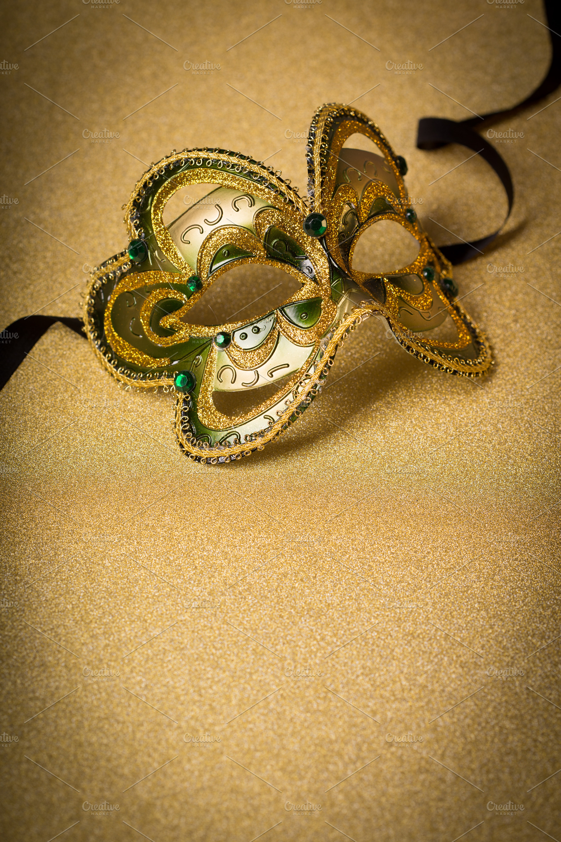 Elegant carnival mask containing carnival, mask, and background, a Holiday Photo by peterzsuzsa