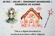 Watercolor Fairy Tale Clipart,40 PNG, an Illustration by CropUp Creative (Thumbnail 5 of 5)