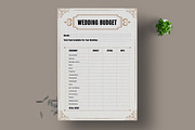 Wedding Budget Template, a Stationery Template by MightyDesign (Thumbnail 1 of 8)