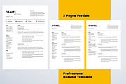 Professional Resume Template, a Resume Template by KHIDD (Thumbnail 4 of 5)