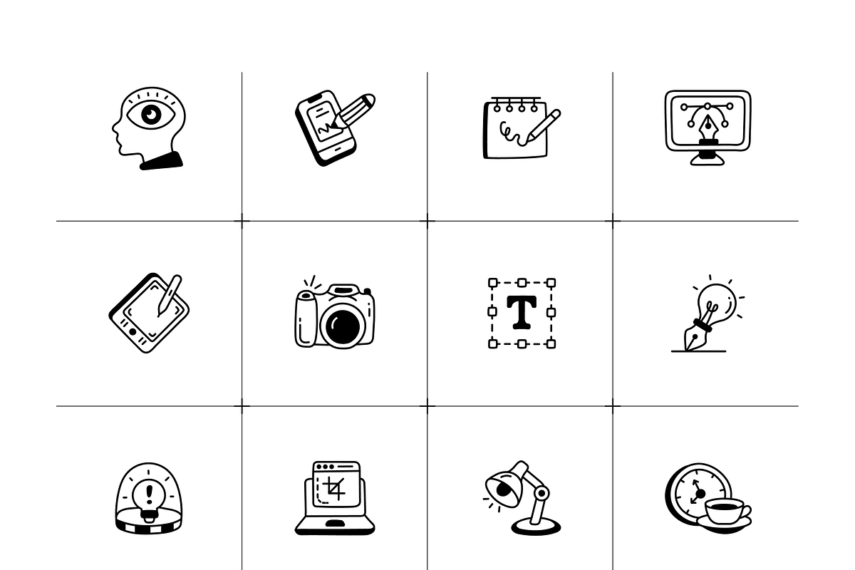 Graphic Design Icon Set, an Outline Icon by Vectors Market (Photo 6 of 8)