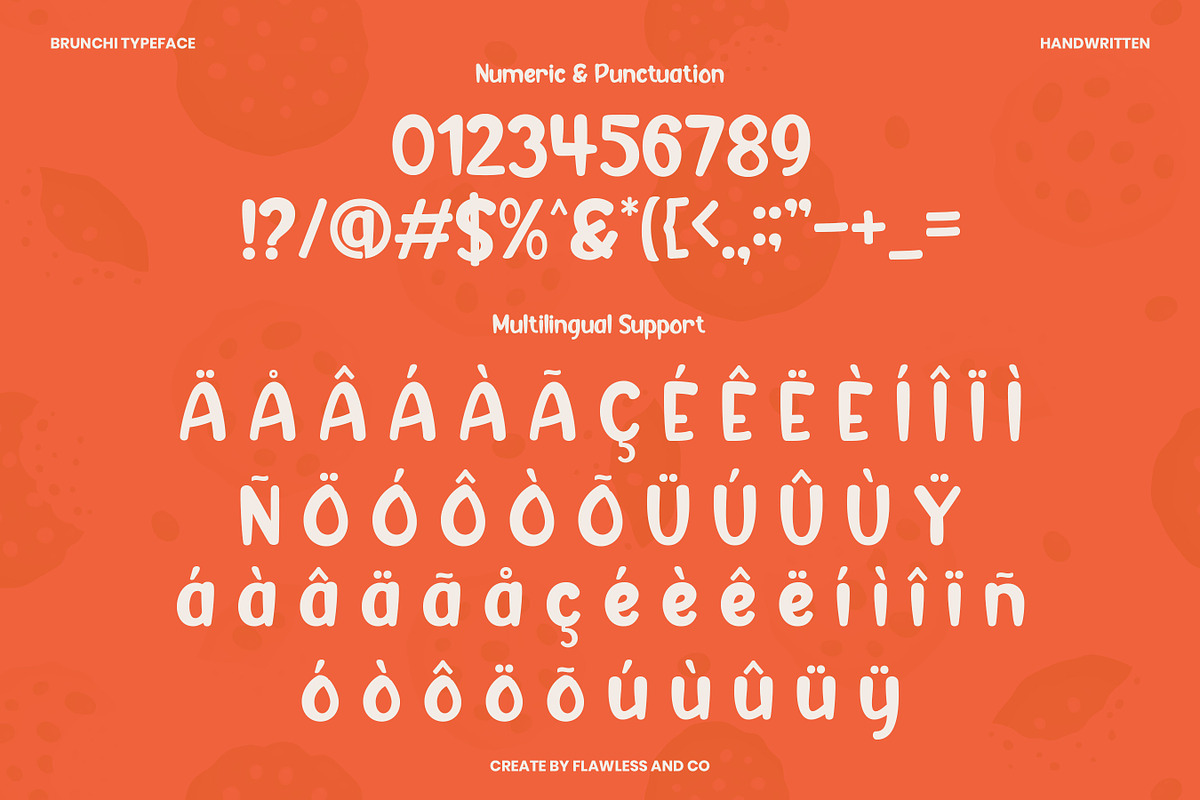 Brunchi - Handwritten Font, a Handwritten Font by Flawless And Co (Photo 9 of 10)