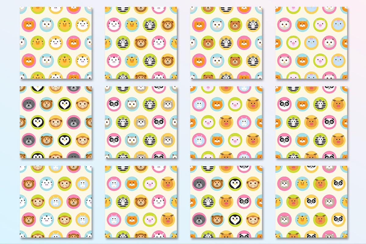 Seamless animal patterns +BONUS, a Pattern Graphic by My Sweet Dreams (Photo 2 of 8)