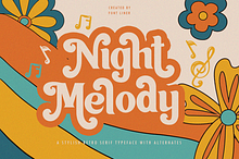 Night Melody - Stylish Retro Font