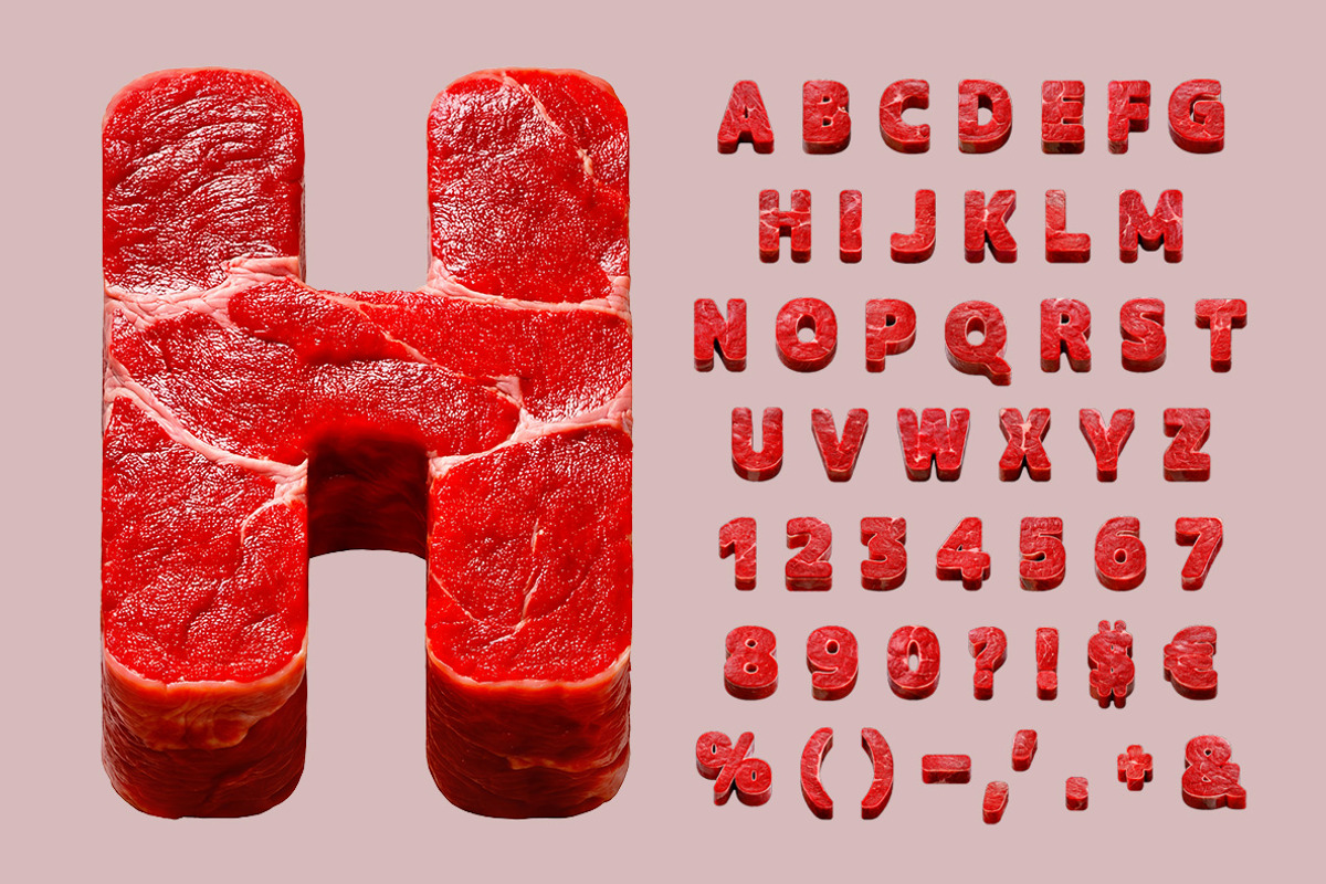 Row Meat Font, a Handwritten Font by Handmadefont (Photo 2 of 10)