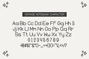 Vintage Notebook - Sans Serif Font, a Sans Serif Font by Pian45 Studio (Thumbnail 2 of 6)