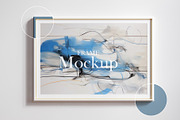 White frame mockup close up, an Advertising Mockup by Artjafara (Thumbnail 1 of 5)