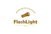 illustration flashlight logo templat, a Branding & Logo Template by Pyruos ID (Thumbnail 1 of 2)
