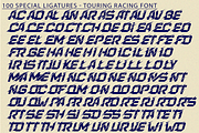 TOURING RACING - Sport Font, a Sans Serif Font by 177Studio (Thumbnail 8 of 8)
