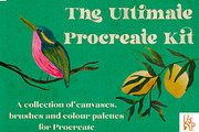 Procreate Watercolour Kit, a Brush Add-On by KJP Designs (Thumbnail 1 of 25)
