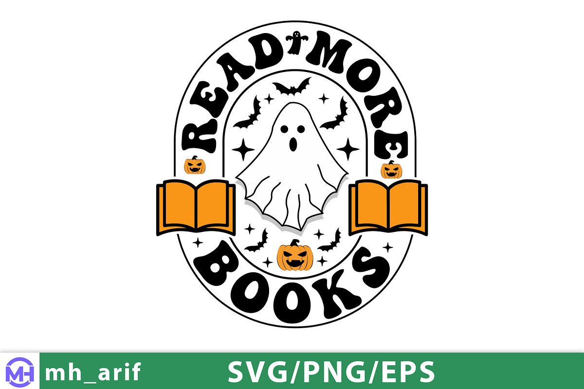 Read More Books SVG, Book Lover Read, a Graphic by mh_arif (Photo 2 of 4)