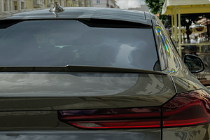 Rear Window Car Mockup Outdoors