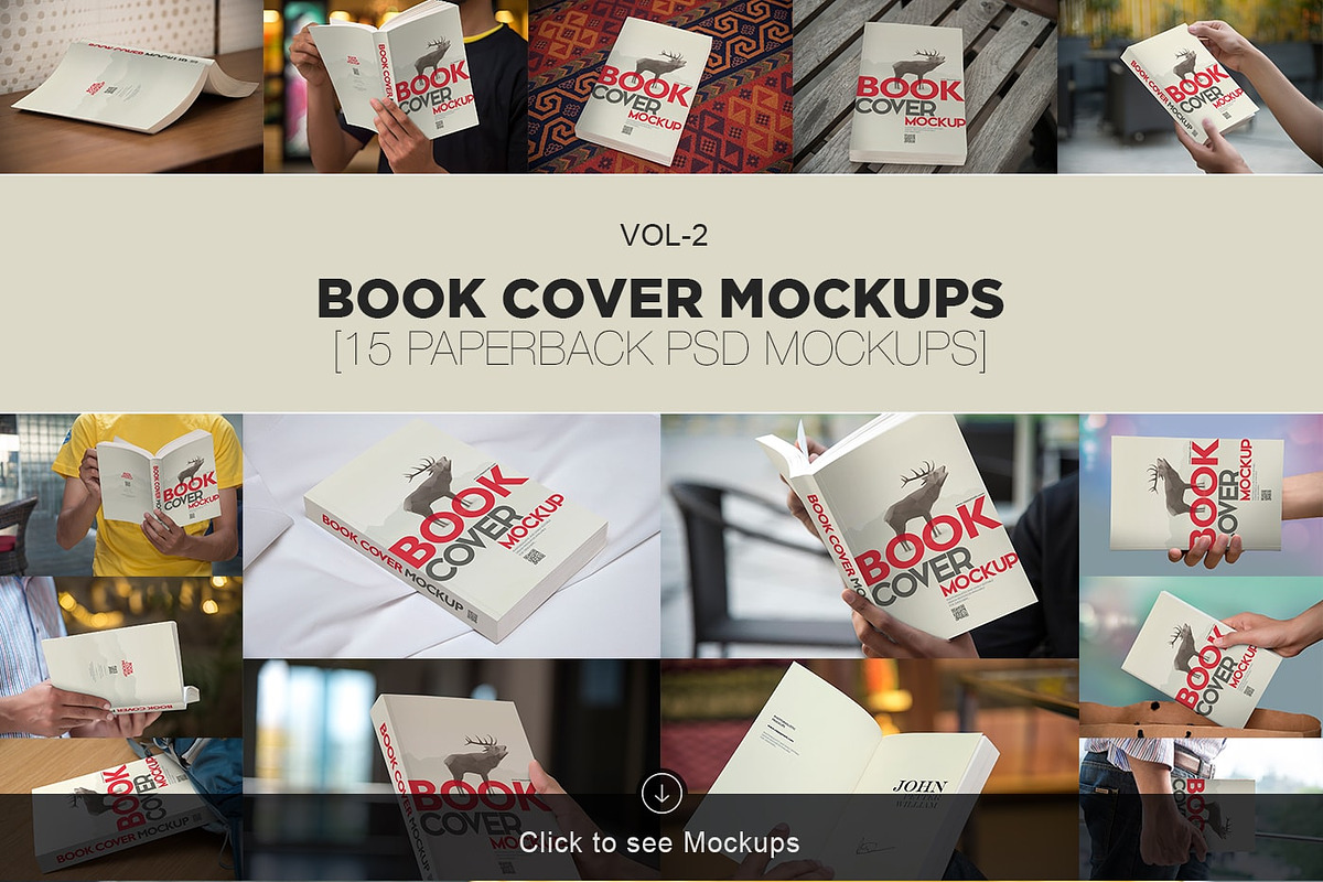 65 Book Mockups Bundle, a Print Template by ZippyPixels (Photo 4 of 6)