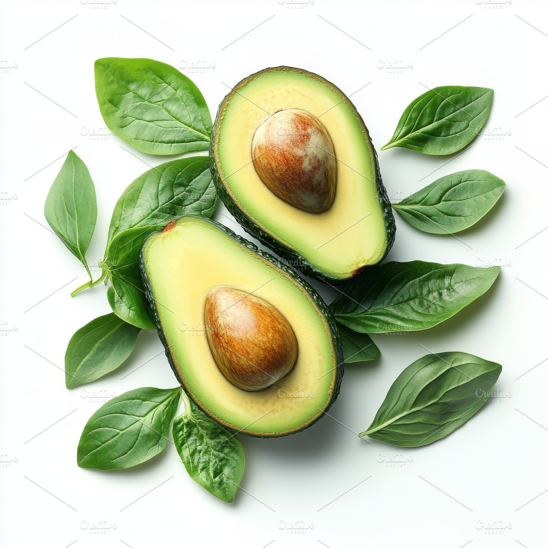 Fresh Avocado with cut in half and g, a Food & Drink Photo by Pixeness Studio