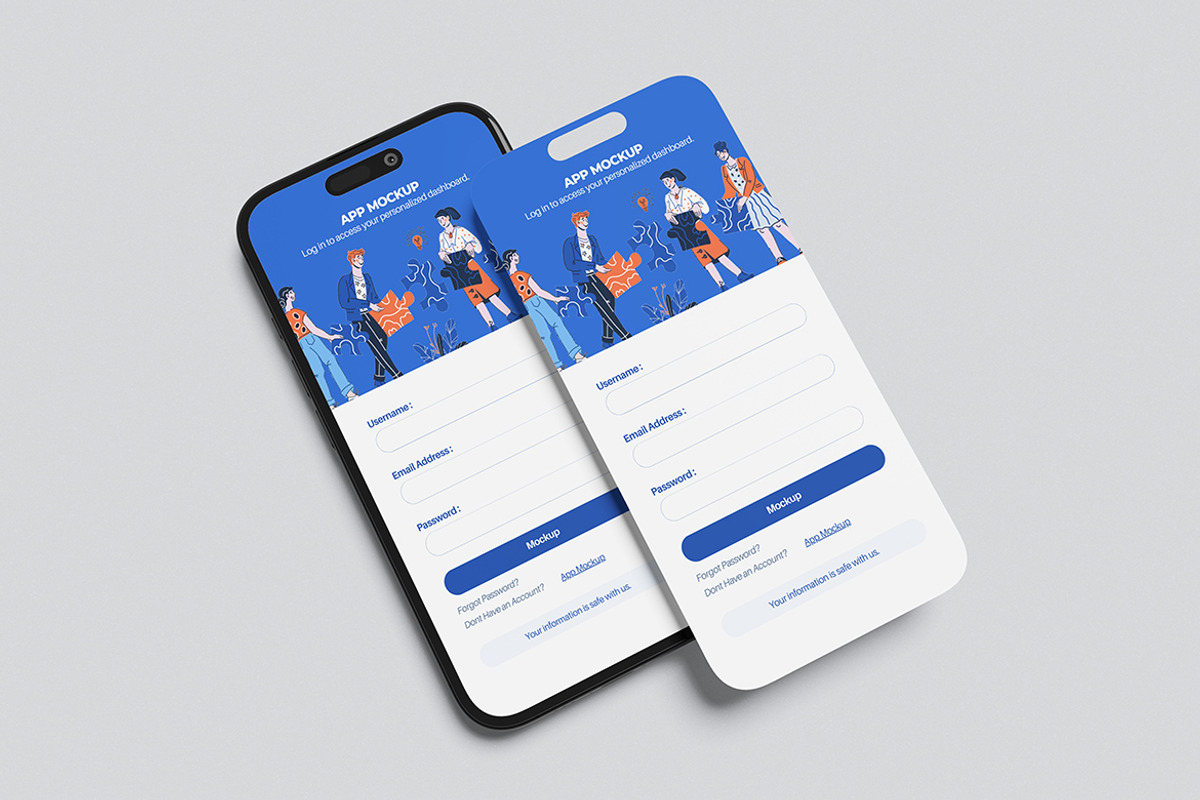 High Quality App Mockup, an iPhone Mockup by swsi-studio (Photo 5 of 5)