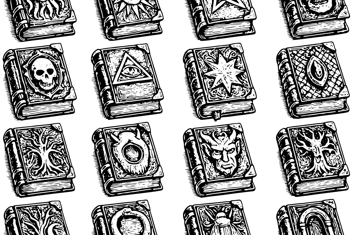 Mystical Occult Spellbook Collection, an Object Graphic by RT Studio (Photo 3 of 4)