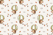Hedgehog and air balloon, a Pattern Graphic by Olena Kuznietsova (Thumbnail 9 of 10)
