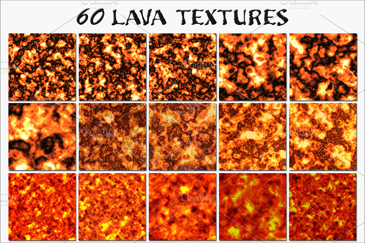 Lava Textures Collection, a Texture Graphic by MarieMcKennaDesigns (Photo 3 of 4)