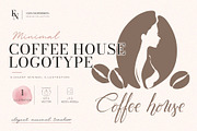 Coffee Bean Woman Logo Vector, a Branding & Logo Template by Elena Naumchenkova (Thumbnail 1 of 3)