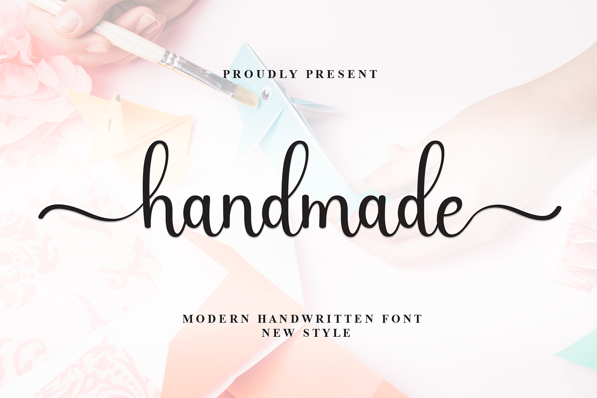 Handmade | Script Font, a Handwritten Font by Scratchones (Photo 1 of 9)