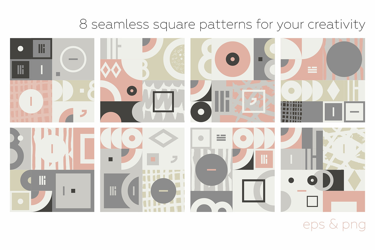 Playful Geometry Bundle!, a Pattern Graphic by lisa_kalev (Photo 6 of 24)