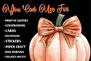 Coquette Pumpkin Clipart, an Illustration by CreationArt (Thumbnail 4 of 9)