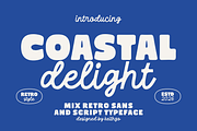 Coastal Delight - Mix Retro Font, a Sans Serif Font by Keithzo (Thumbnail 1 of 8)