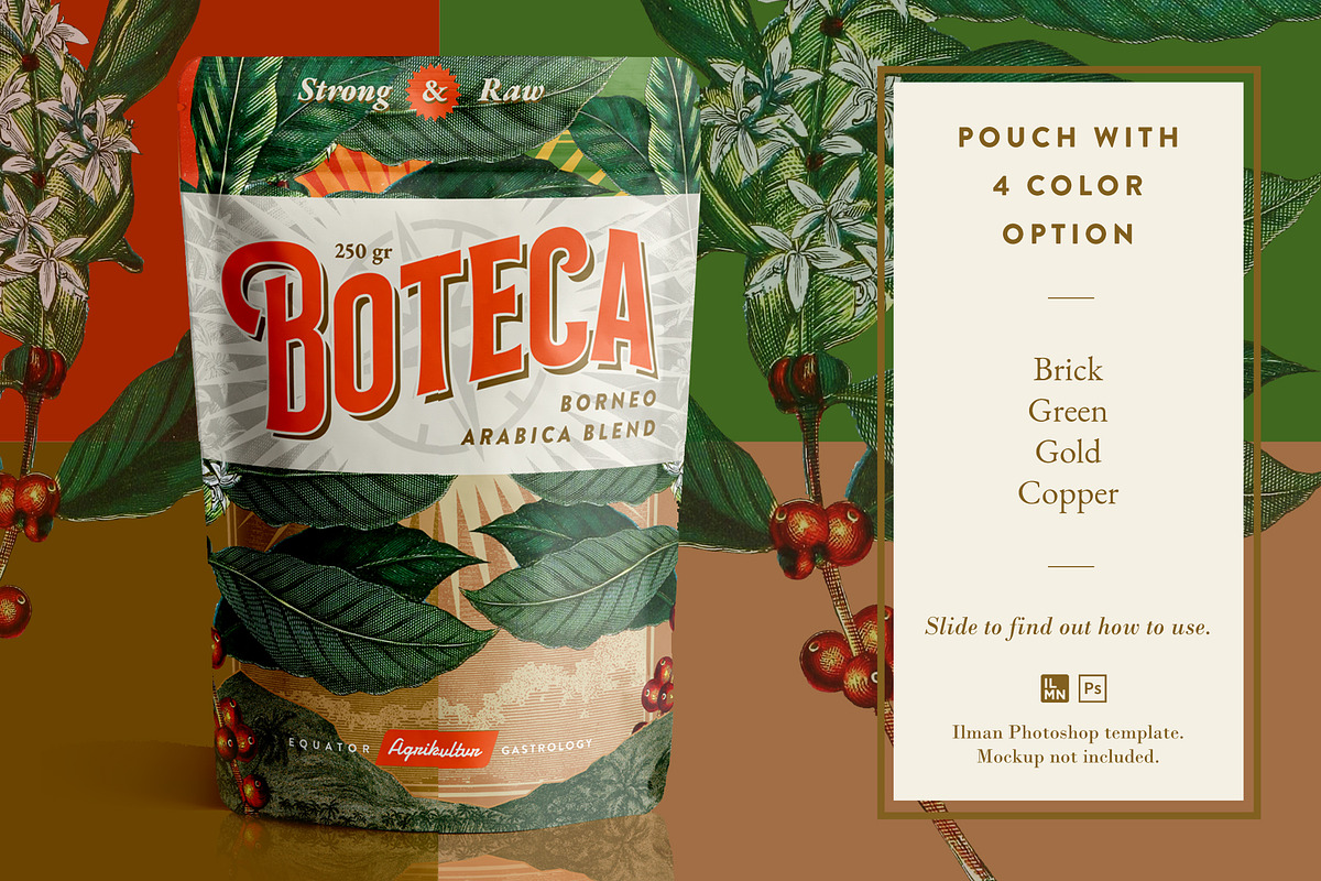 Boteca - Coffee Packaging Template, a Templates & Theme by Ilman (Photo 2 of 6)