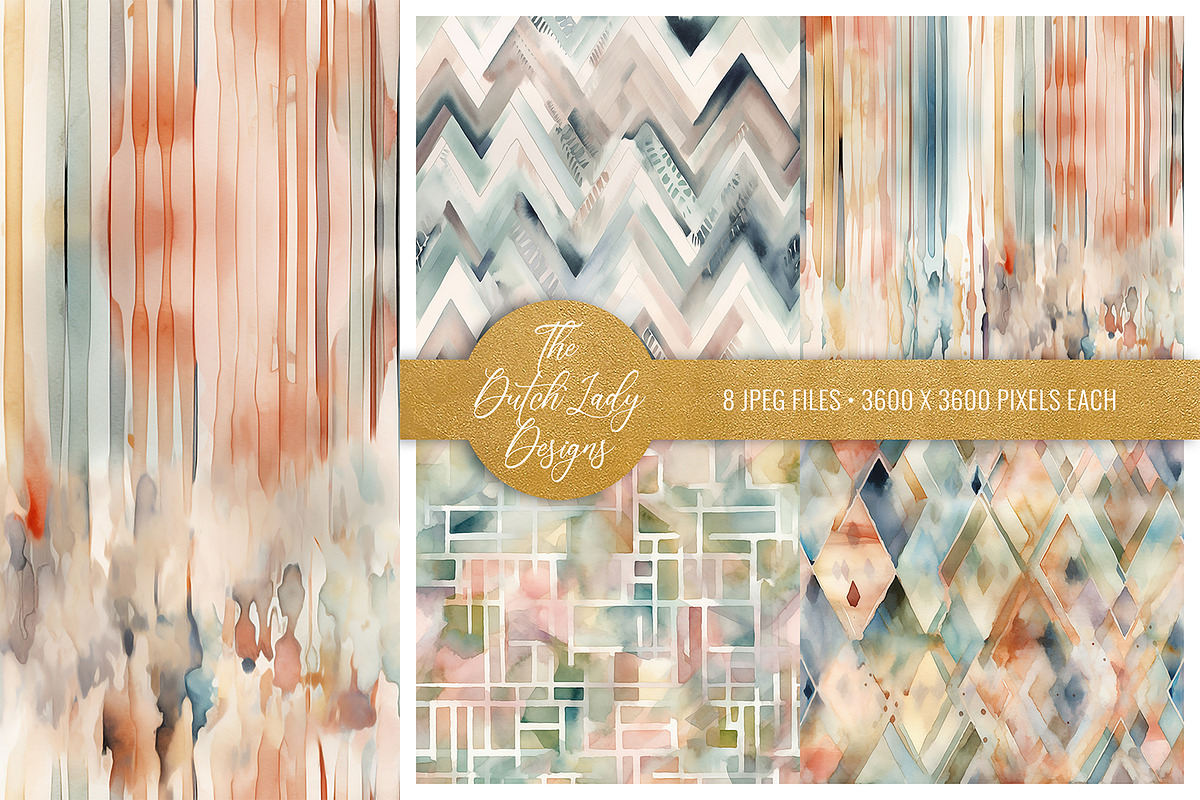 Seamless Boho Geometric Patterns, a Pattern Graphic by The Dutch Lady Designs (Photo 4 of 5)