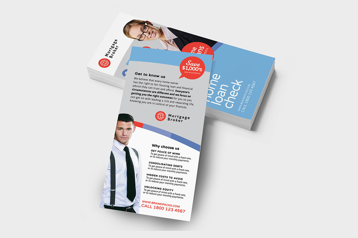 Corporate DL Card Template, a Flyer Template by BrandPacks