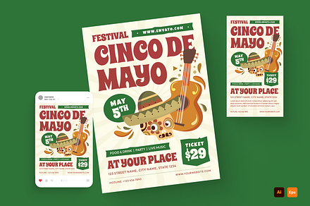 Cinco De Mayo Event Flyer