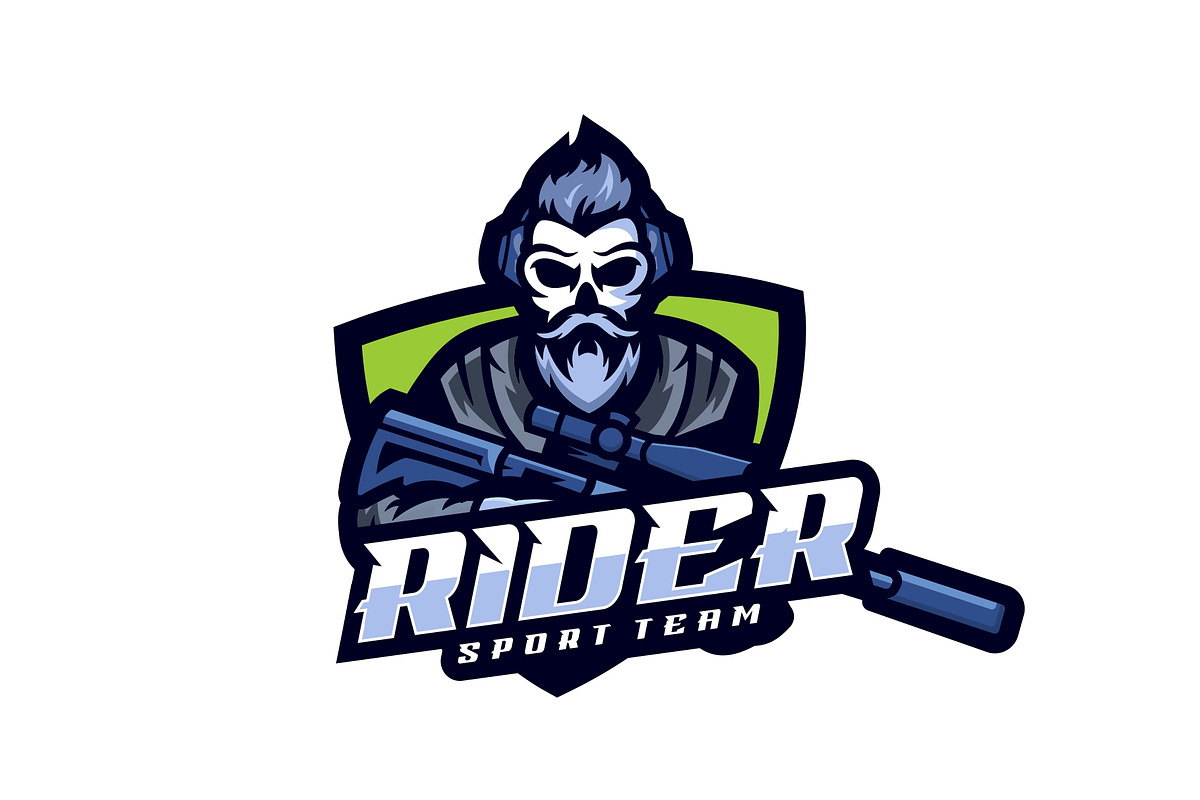 Rider Gaming Logo Esport., a Branding & Logo Template by ModalTampang