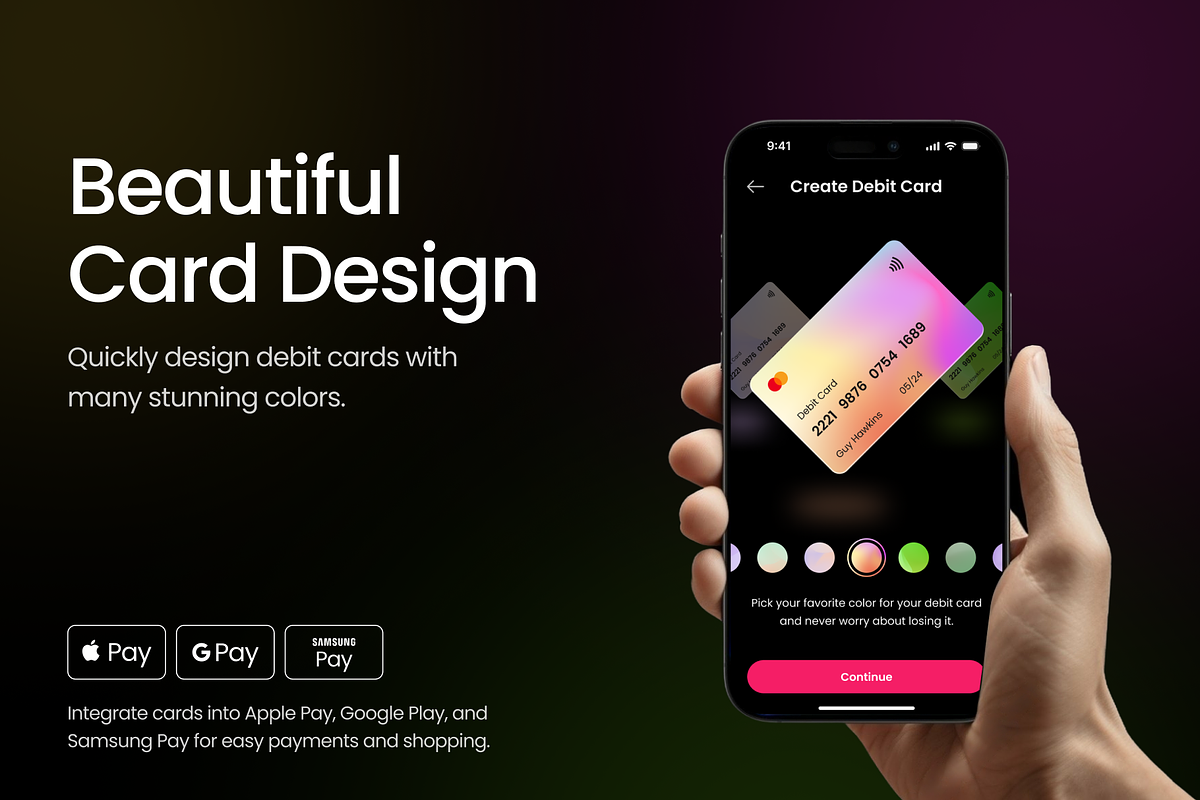 Fintrex - E Wallet App UI Kit, an UI Kit Template by TruongHuy10 (Photo 4 of 8)