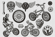 Bicycle Vectors Bundle, a Transportation Illustration by Harry Kasyanov (Thumbnail 2 of 3)