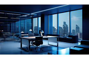 technology navy blue data ai, a Technology Photo by pikepicture