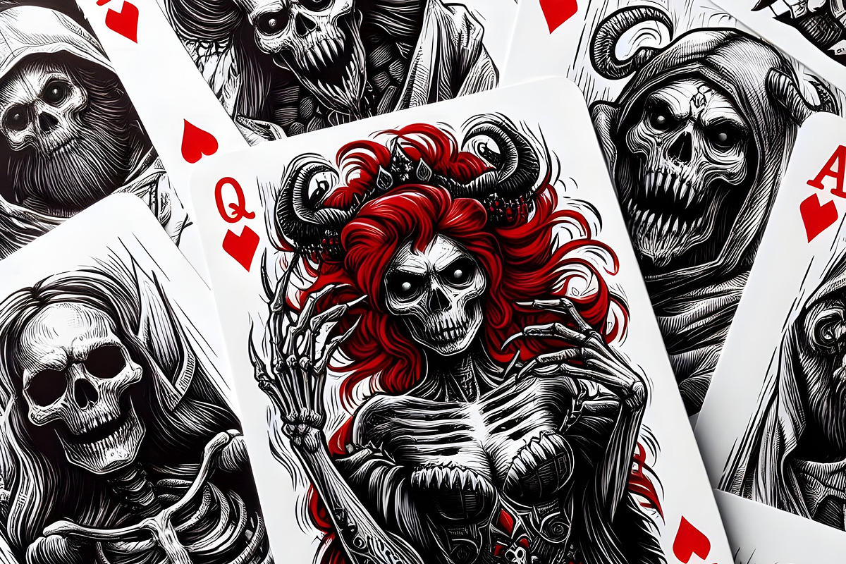 Horror-Themed Playing Cards: Gothic, an Object Illustration by Miira (Photo 2 of 2)