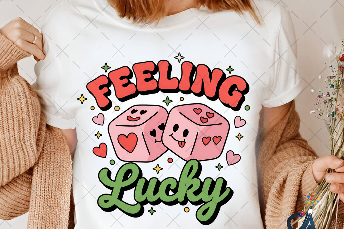 Feeling Lucky Valentine's Day Png, an Illustration by Creative Art (Photo 4 of 6)