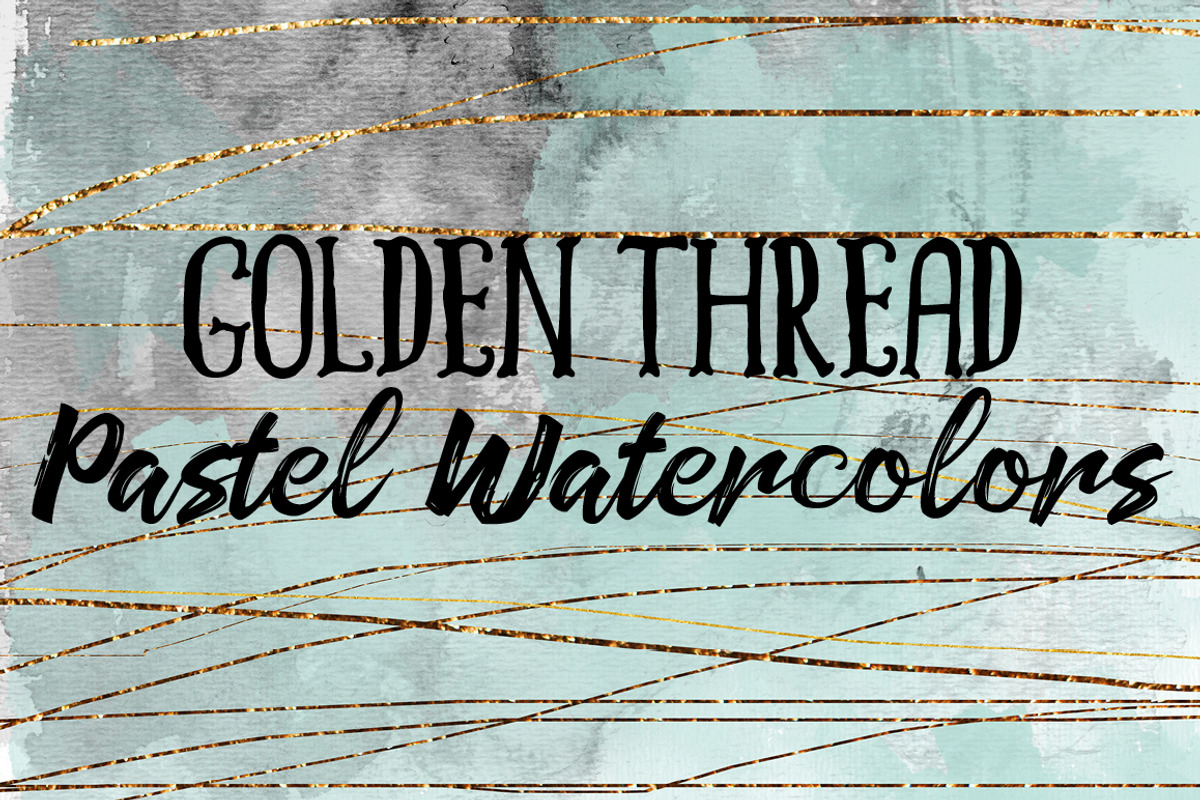 Golden Thread Pastel Watercolors, a Texture Graphic by M. by mprintly (Photo 1 of 6)