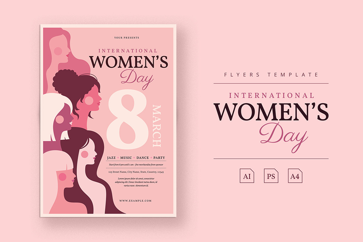 Women's Day Flyer, a Flyer Template by Esui Studio (Photo 1 of 4)
