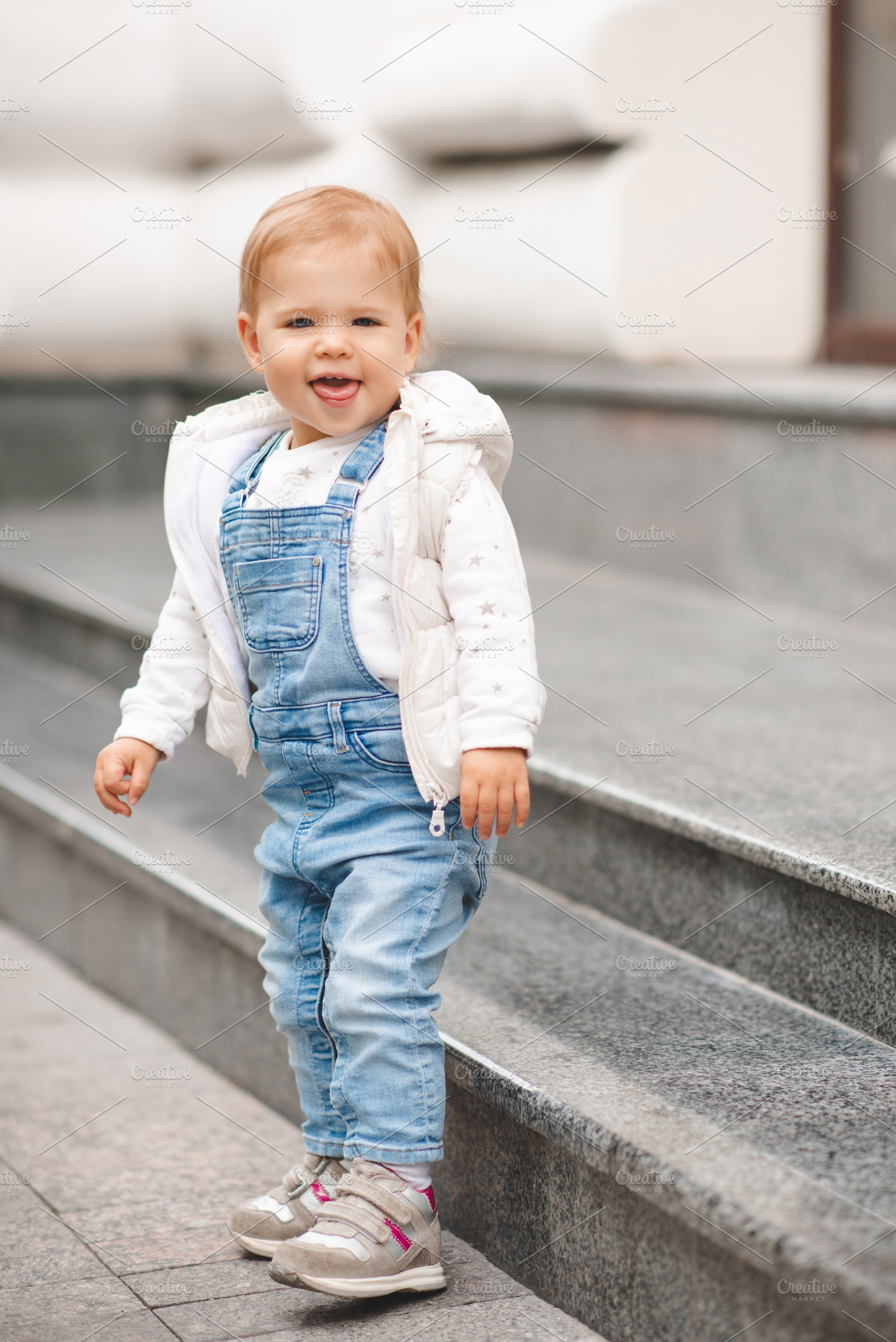 Cute baby girl wear casual cloth, a Person Photo by morrowlight