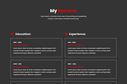 Dark Minimal Personal Branding HTML5, a HTML Template by Themeplaza (Thumbnail 4 of 7)