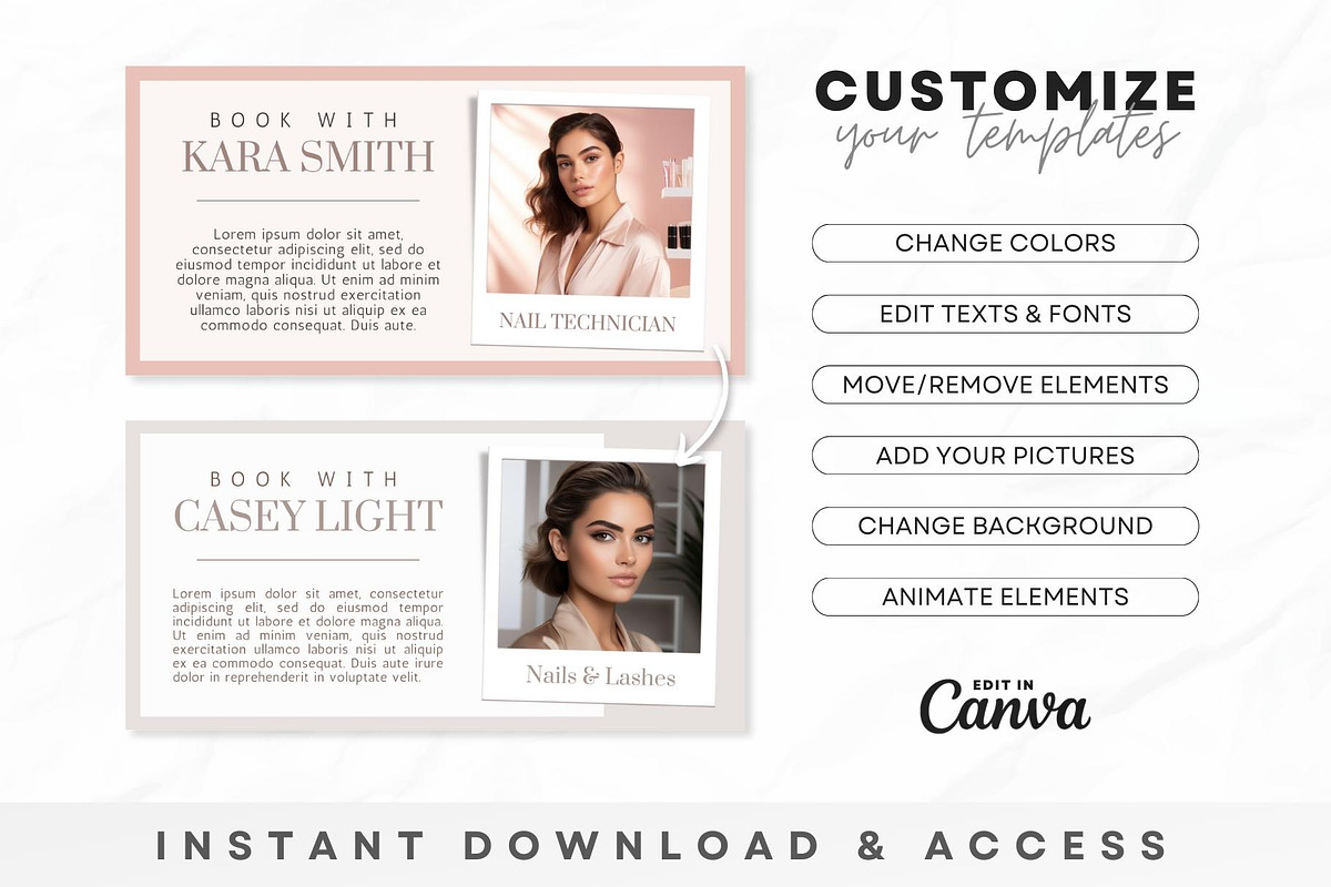 Nail Tech Acuity Scheduling • Canva, a Websites & App Template by OniriqveDesigns (Photo 4 of 8)