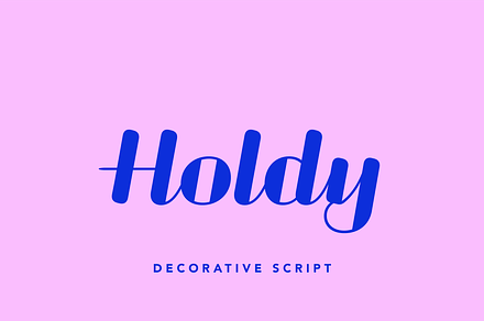 Holdy Retro Font, a Script Font by Creative Foundry