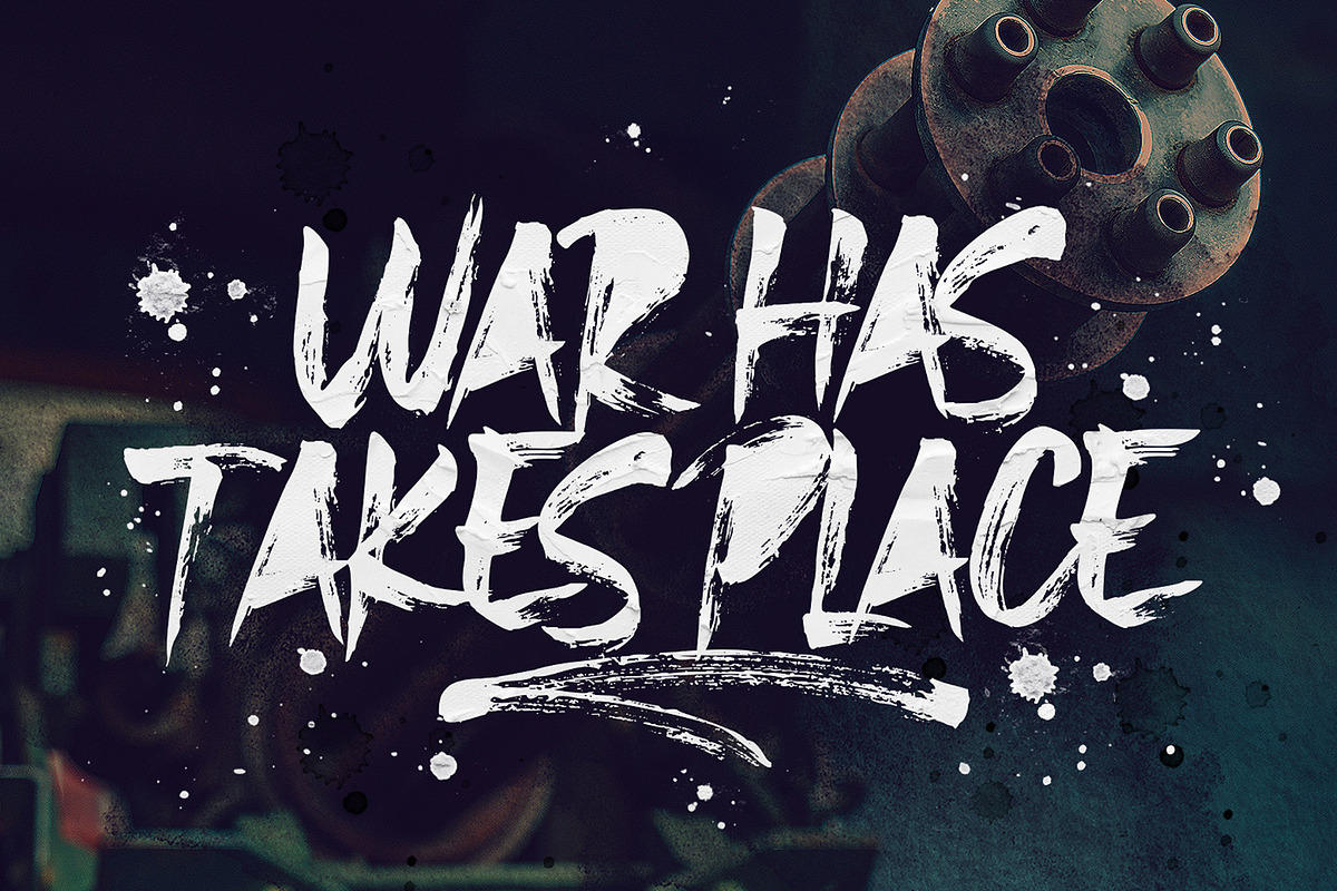 Bemack Brush Font preview 4
