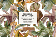 Lush. Tropical pattern, a Pattern Graphic by emeraldthue (Thumbnail 5 of 7)