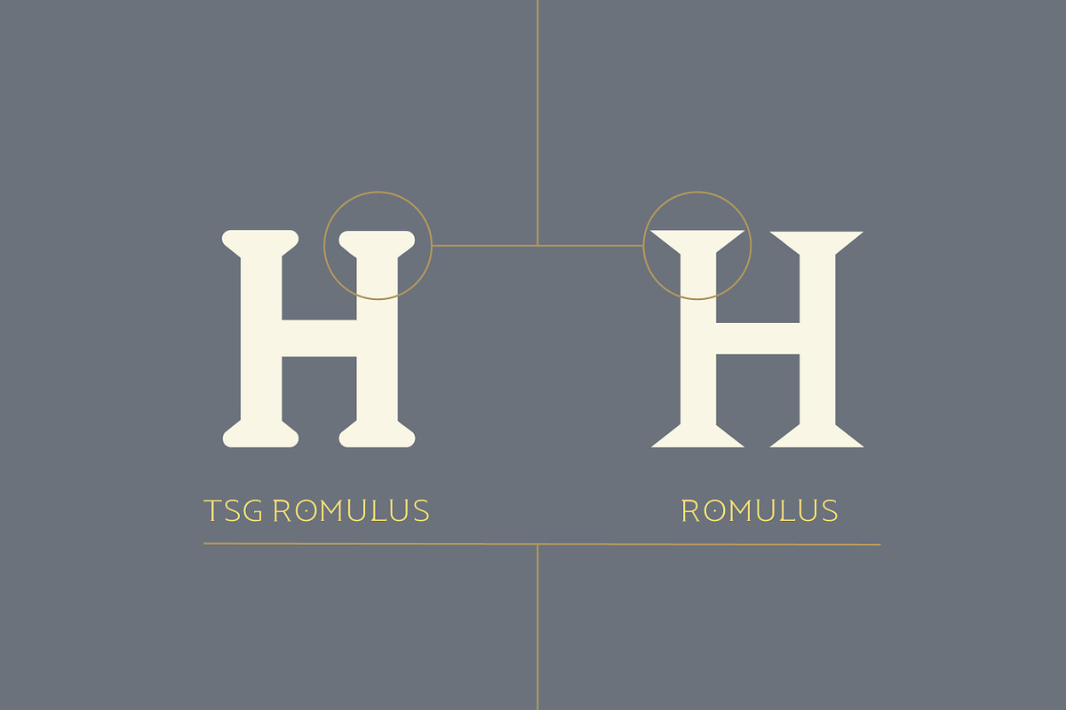 TSG Romulus Typeface, a Slab Serif Font by Tapiwanashe Garikayi